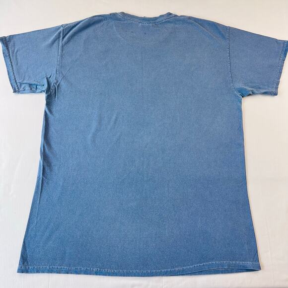 Santa Barbara California Blue Y2K Gildan Ultra Destination T-Shirt Men's Large - Picture 2 of 5